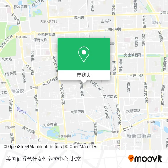 美国仙香色仕女性养护中心地图