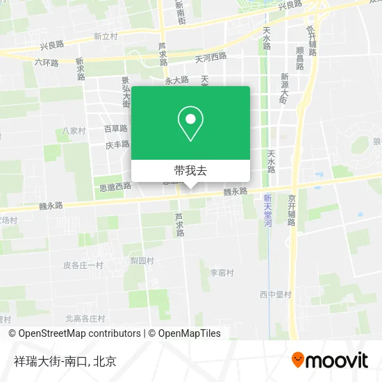 祥瑞大街-南口地图