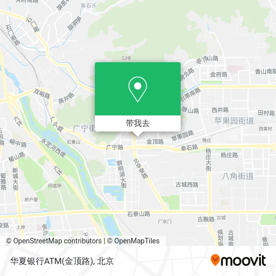 华夏银行ATM(金顶路)地图