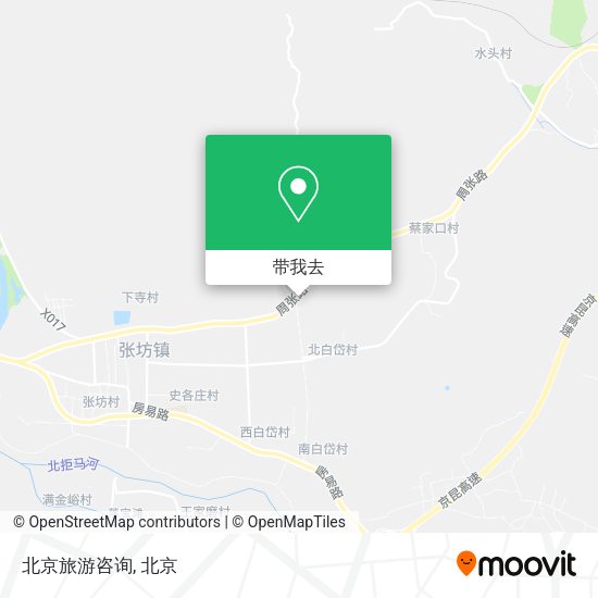 北京旅游咨询地图