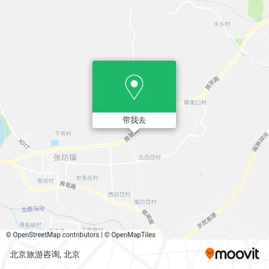 北京旅游咨询地图