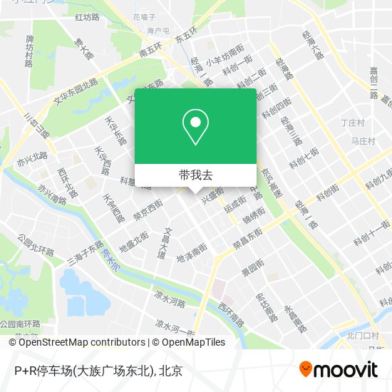 P+R停车场(大族广场东北)地图