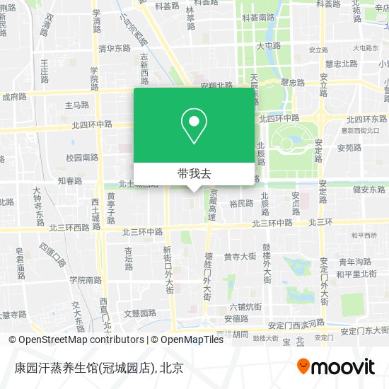 康园汗蒸养生馆(冠城园店)地图