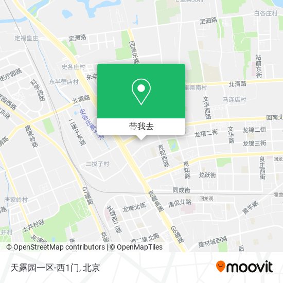 天露园一区-西1门地图