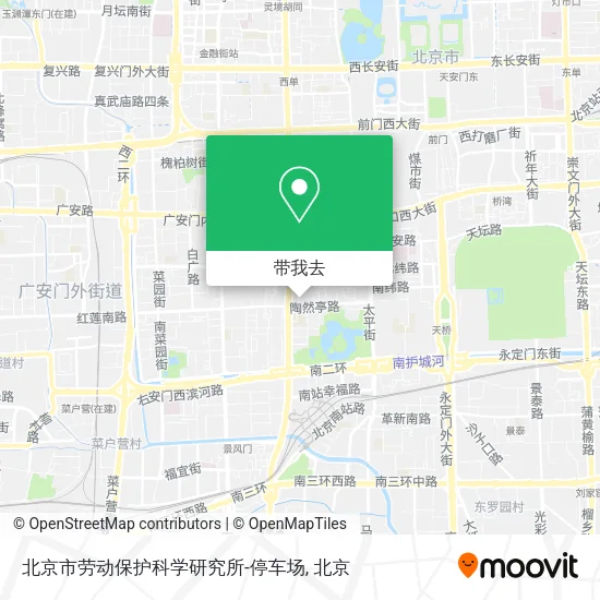 北京市劳动保护科学研究所-停车场地图
