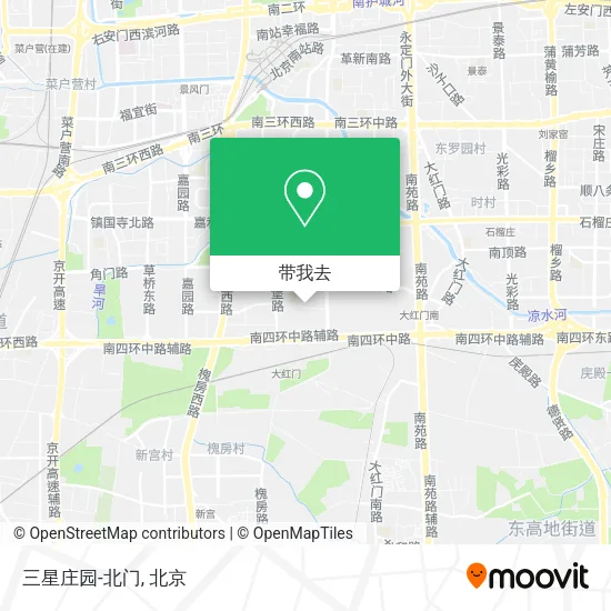三星庄园-北门地图