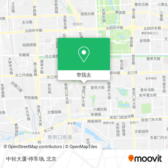 中轻大厦-停车场地图