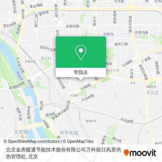 北京金房暖通节能技术股份有限公司万科假日风景供热管理处地图