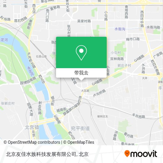 北京友佳水族科技发展有限公司地图