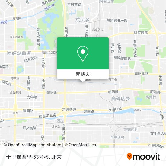十里堡西里-53号楼地图