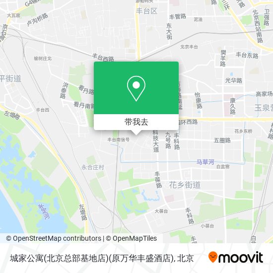城家公寓(北京总部基地店)(原万华丰盛酒店)地图