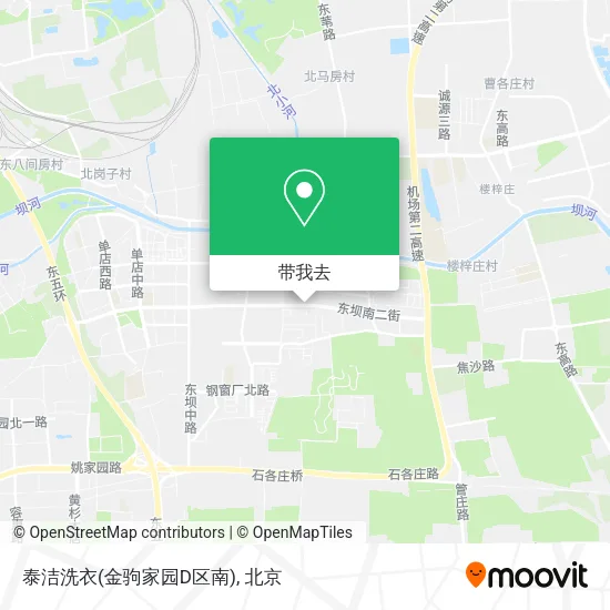 泰洁洗衣(金驹家园D区南)地图