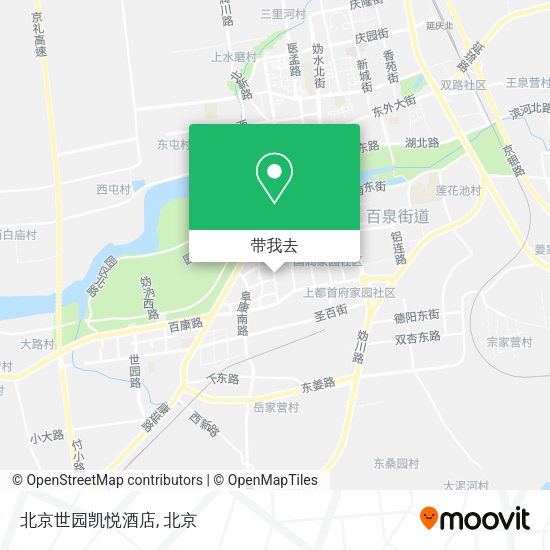 北京世园凯悦酒店地图