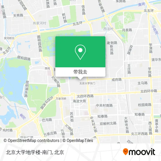 北京大学地学楼-南门地图