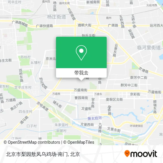 北京市梨园敖凤乌鸡场-南门地图