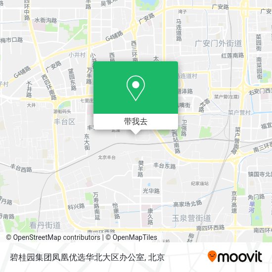碧桂园集团凤凰优选华北大区办公室地图