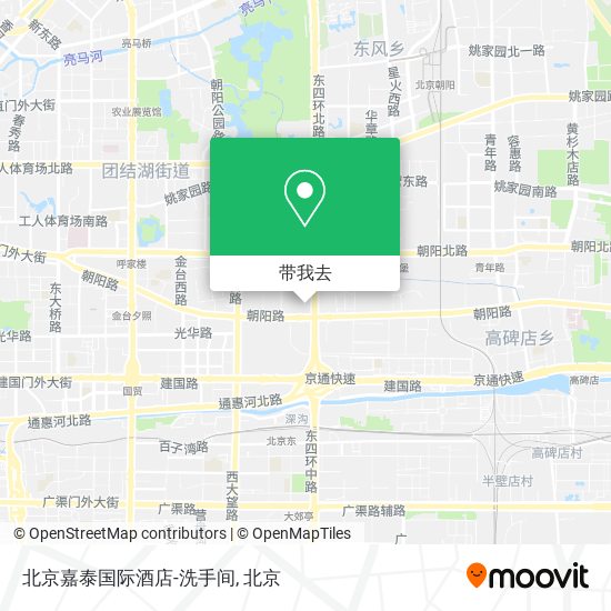北京嘉泰国际酒店-洗手间地图