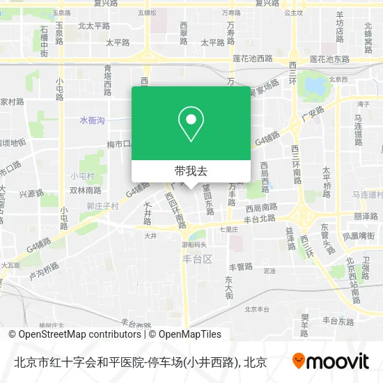 北京市红十字会和平医院-停车场(小井西路)地图