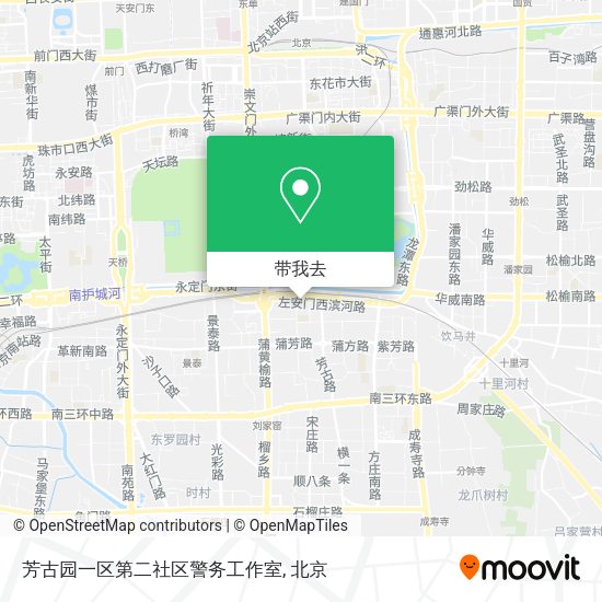 芳古园一区第二社区警务工作室地图