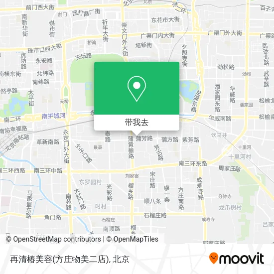 再清椿美容(方庄物美二店)地图