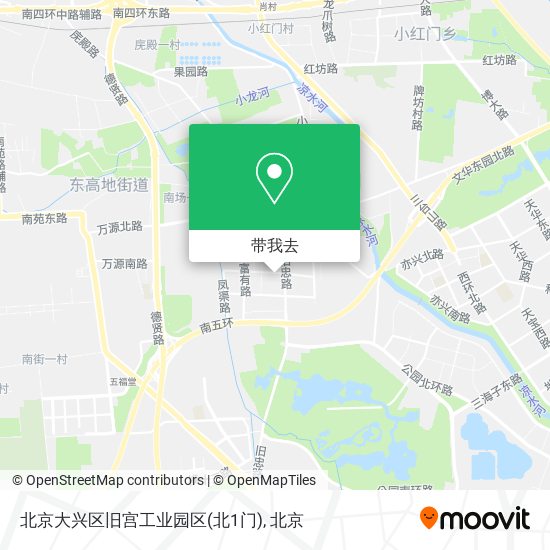 北京大兴区旧宫工业园区(北1门)地图