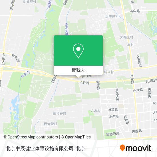北京中辰健业体育设施有限公司地图