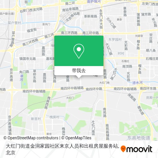 大红门街道金润家园社区来京人员和出租房屋服务站地图