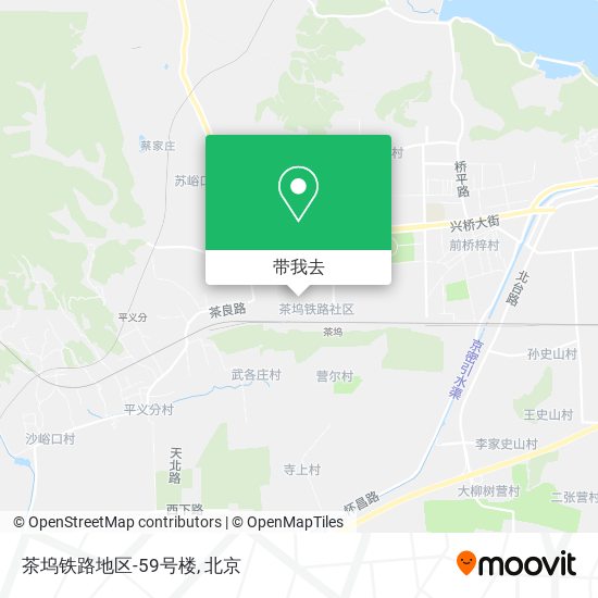 茶坞铁路地区-59号楼地图