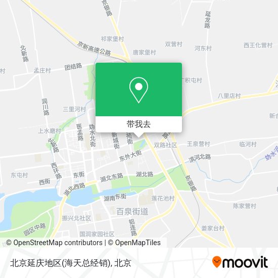 北京延庆地区(海天总经销)地图