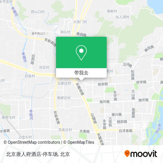 北京唐人府酒店-停车场地图