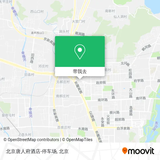 北京唐人府酒店-停车场地图