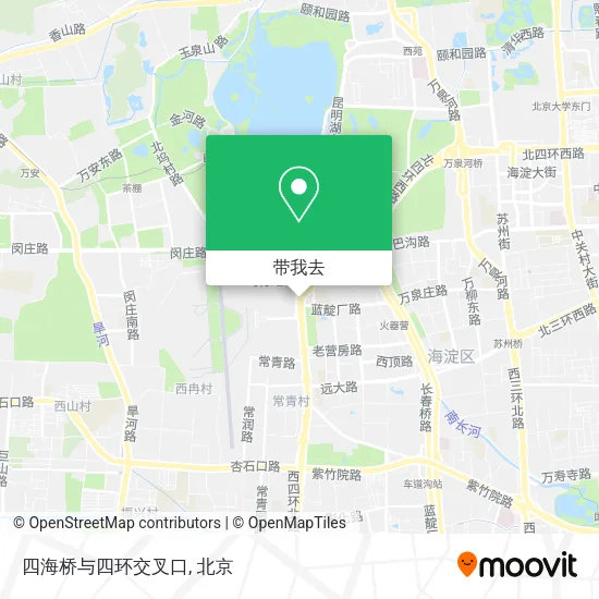 四海桥与四环交叉口地图