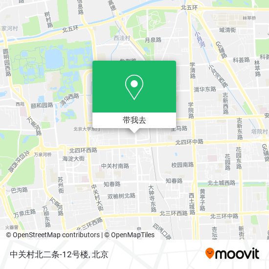 中关村北二条-12号楼地图
