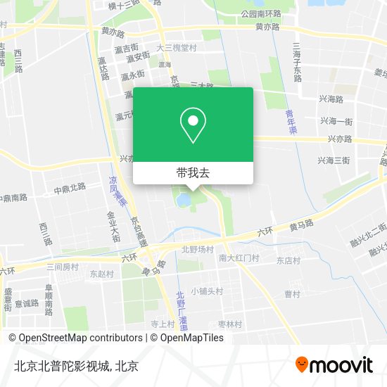 北京北普陀影视城地图