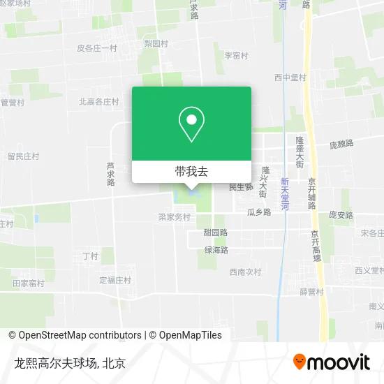 龙熙高尔夫球场地图