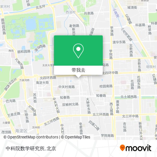 中科院数学研究所地图