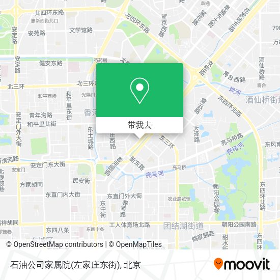 石油公司家属院(左家庄东街)地图