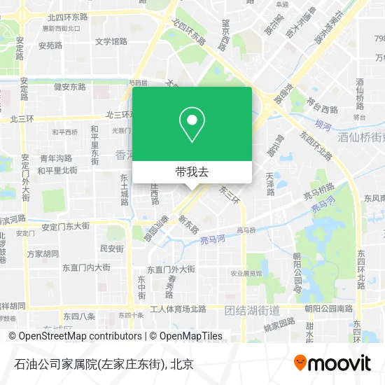 石油公司家属院(左家庄东街)地图