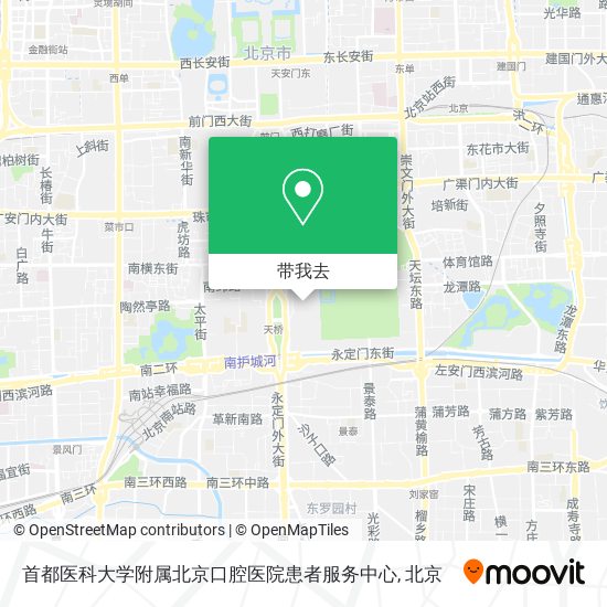 首都医科大学附属北京口腔医院患者服务中心地图