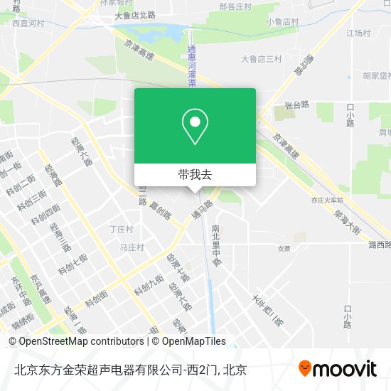 北京东方金荣超声电器有限公司-西2门地图