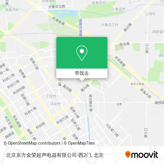 北京东方金荣超声电器有限公司-西2门地图