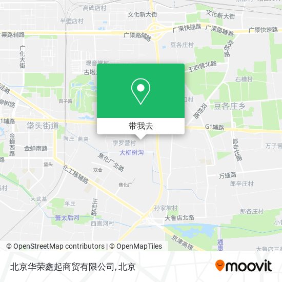 北京华荣鑫起商贸有限公司地图