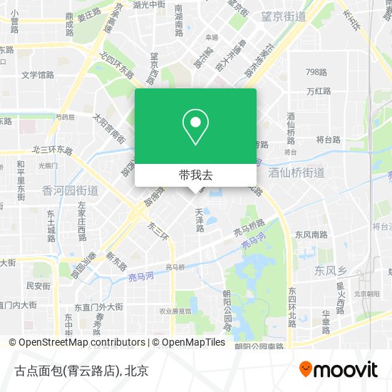 古点面包(霄云路店)地图