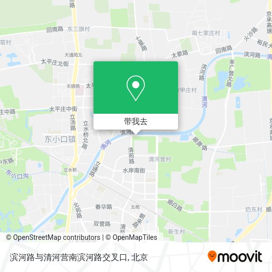滨河路与清河营南滨河路交叉口地图
