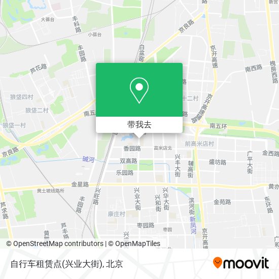 自行车租赁点(兴业大街)地图