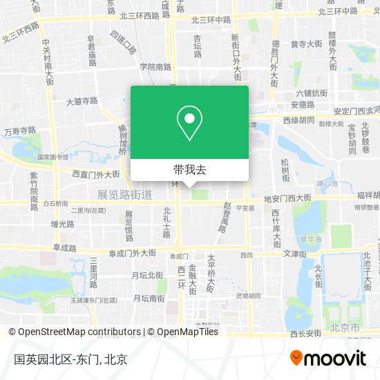 国英园北区-东门地图