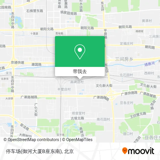 停车场(御河大厦B座东南)地图