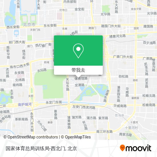 国家体育总局训练局-西北门地图