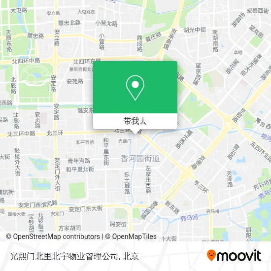 光熙门北里北宇物业管理公司地图