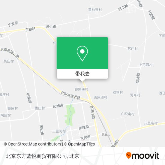 北京东方蓝悦商贸有限公司地图